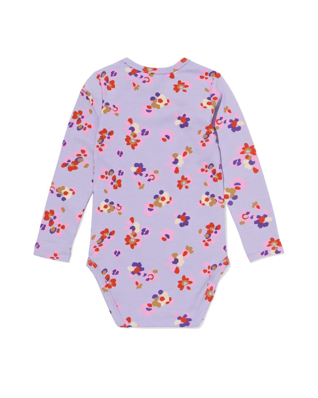 HEMA HEMA Romper Met Stretch Bloemen Paars (paars) 1 HEMA HEMA Romper Met Stretch Bloemen Paars (paars)