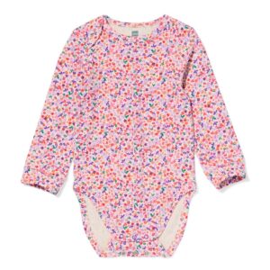 HEMA HEMA Meegroeiromper LENZING™ ECOVERO Rib Bloemen Multi (multi)