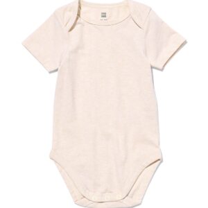 HEMA HEMA Baby Romper Met Stretch Beige (beige)