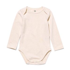 HEMA HEMA Baby Romper Met Stretch Beige (beige)