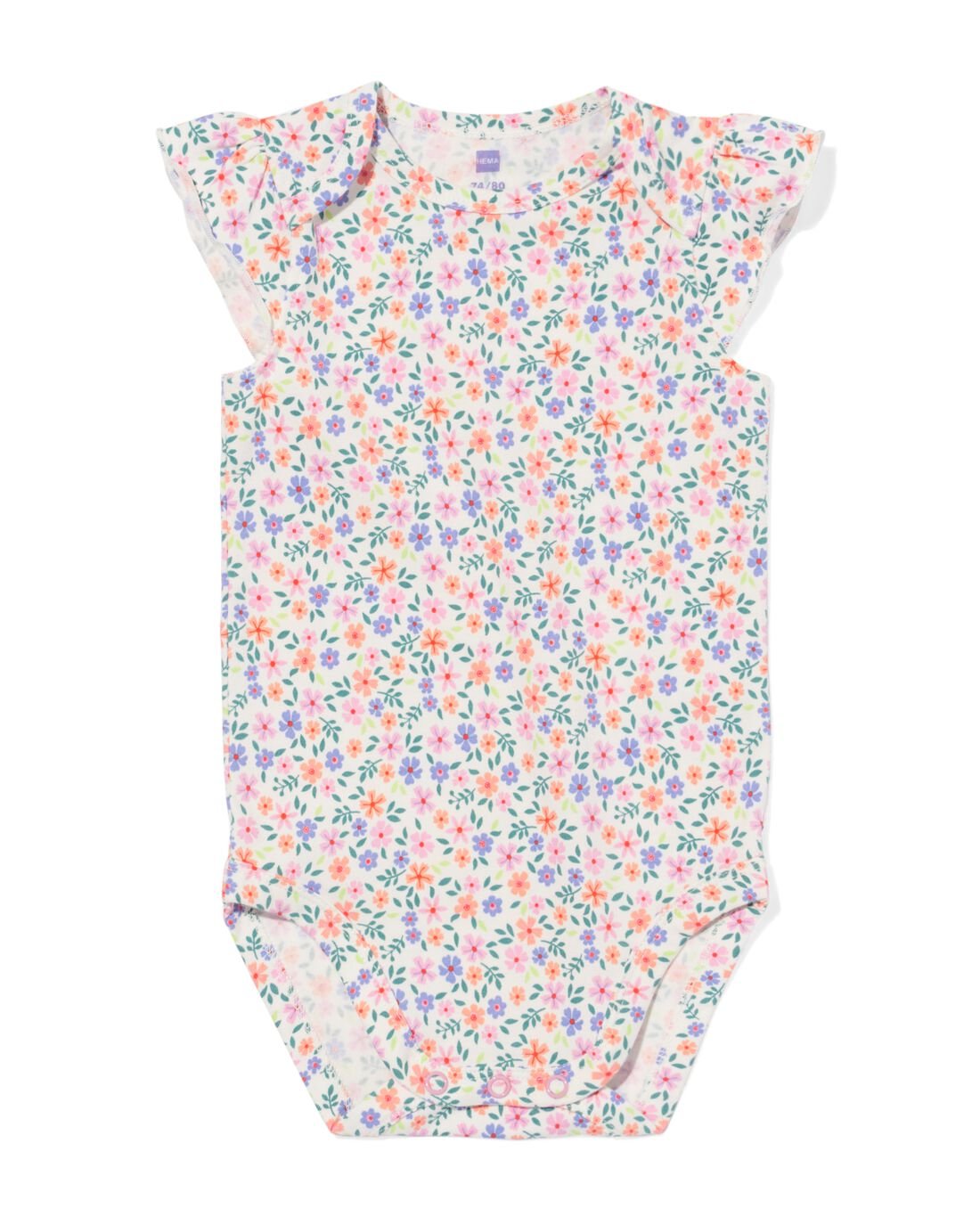 HEMA HEMA Romper Katoen Met Stretch Bloemen Multicolor (multicolor) 1 HEMA HEMA Romper Katoen Met Stretch Bloemen Multicolor (multicolor)