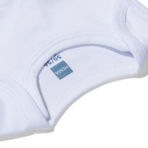 HEMA Romper organic katoen stretch - 2 stuks wit