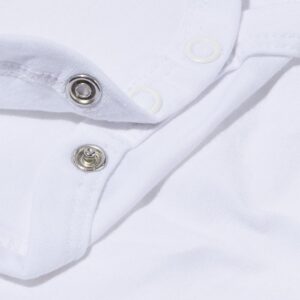 HEMA Romper organic katoen stretch - 2 stuks wit