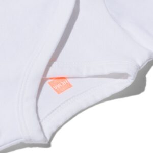 HEMA Overslag romper organic katoen stretch - 2 stuks wit