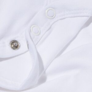 HEMA Overslag romper organic katoen stretch - 2 stuks wit