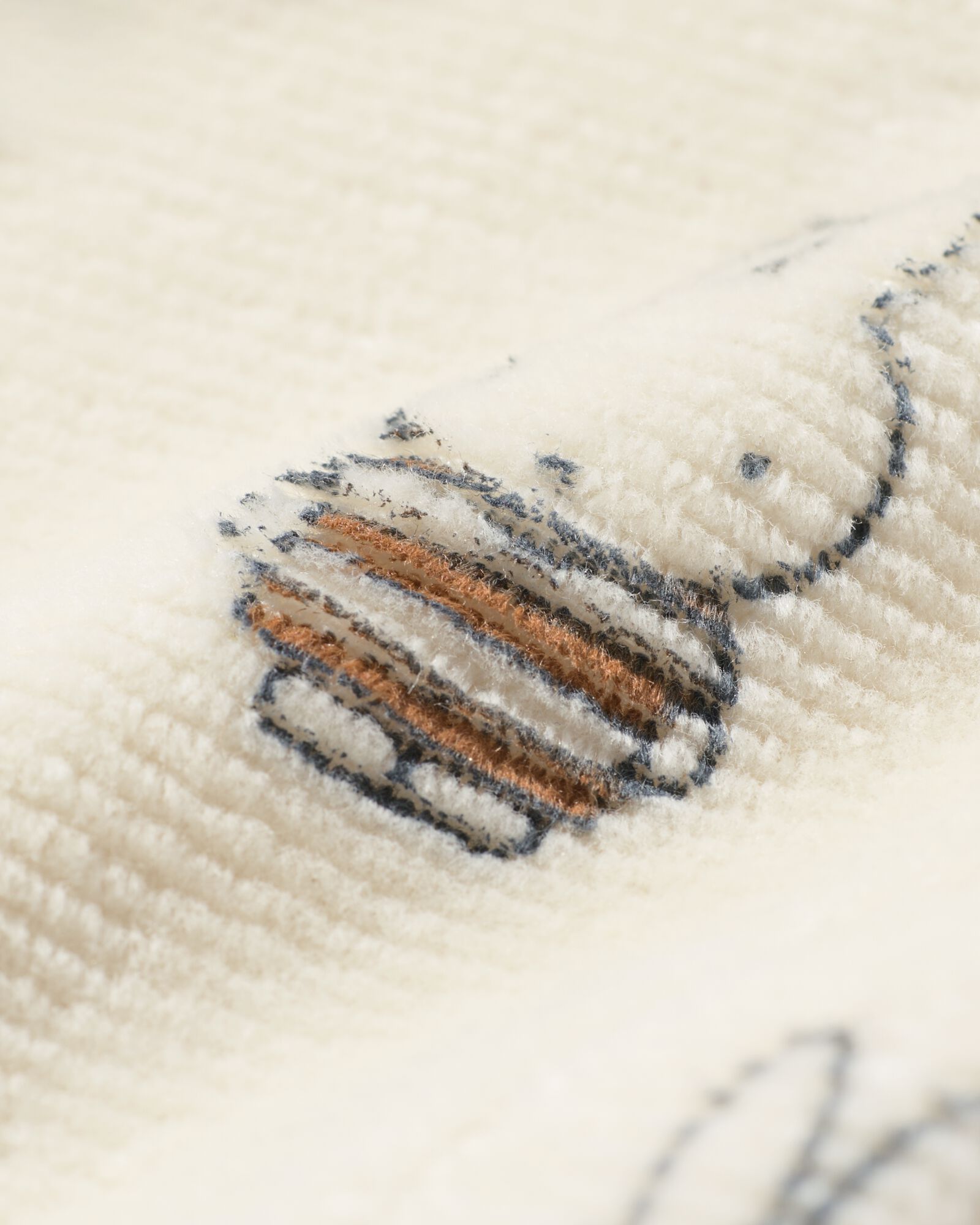 HEMA Nijntje newborn jumpsuit velours rib ecru 1 HEMA Nijntje newborn jumpsuit velours rib ecru