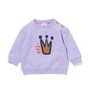 HEMA HEMA Newborn Sweater Rib Kroontje Paars (paars)