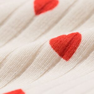 HEMA Newborn meegroei overslagromper LENZING™ ECOVERO™ rib hartjes ecru