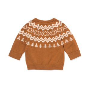 HEMA Newborn trui nordic bruin