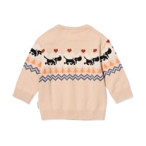 HEMA Takkie newborn trui lichtbruin