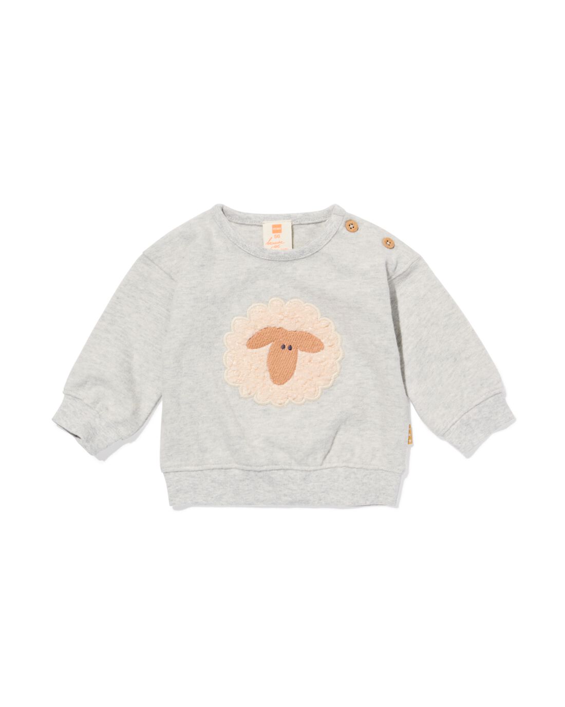 HEMA HEMA Newborn Sweater Schaap Grijsmelange (grijsmelange) 1 HEMA HEMA Newborn Sweater Schaap Grijsmelange (grijsmelange)