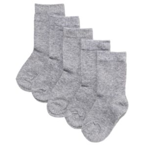 HEMA HEMA Kindersokken - 5 Paar Grijsmelange (grijsmelange)