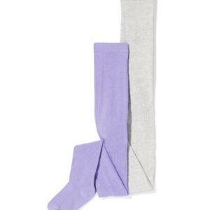 HEMA HEMA Kindermaillots Rib - 2 Stuks Lavendel (lavendel)