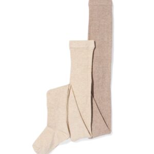 HEMA HEMA Kindermaillots Rib - 2 Stuks Lichtbruin (lichtbruin)