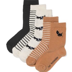 HEMA HEMA Takkie En Siepie Kindersokken - 5 Paar Lichtbruin (lichtbruin)