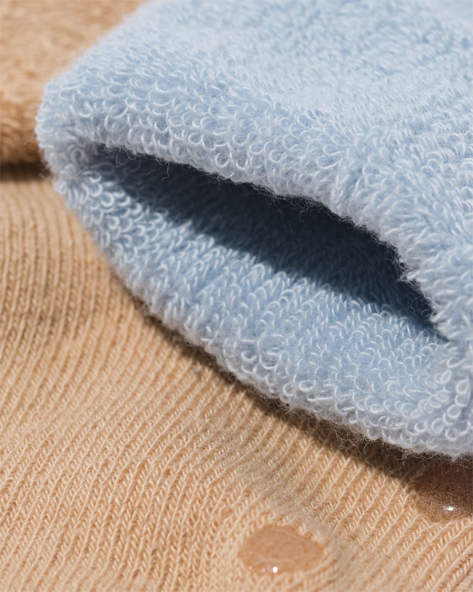 HEMA Babysokken terry middenblauw 1 HEMA Babysokken terry middenblauw