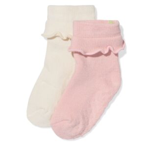 HEMA HEMA Babysokken Terry Ruffle - 2 Paar Beige (beige)