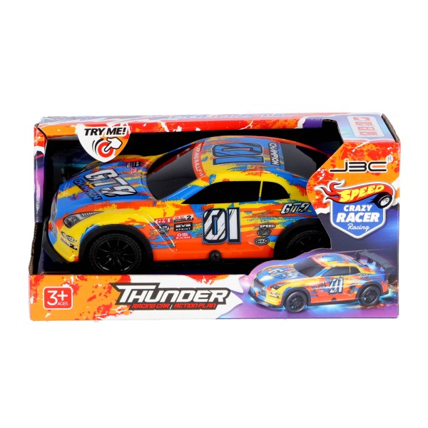 Auto Thunder Met Licht En Geluid Crazy Racer 1 Auto Thunder Met Licht En Geluid Crazy Racer