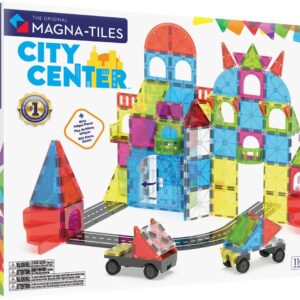Magna-Tiles City Center 110-delige set - magnetisch bouw speelgoed - magnetische tegels - open einde speelgoed - educatief constructie