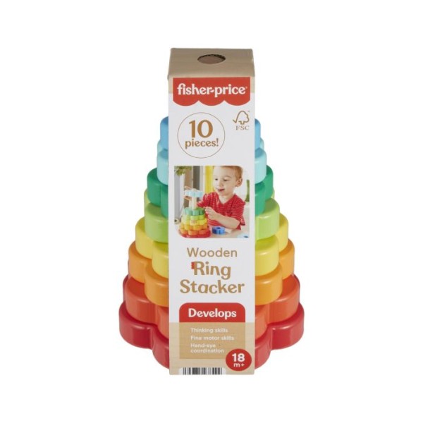 Fisher Price Hout Ring Stacker 1 Fisher Price Hout Ring Stacker