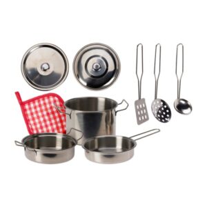 Keukenspeelset Staal 9 Delig