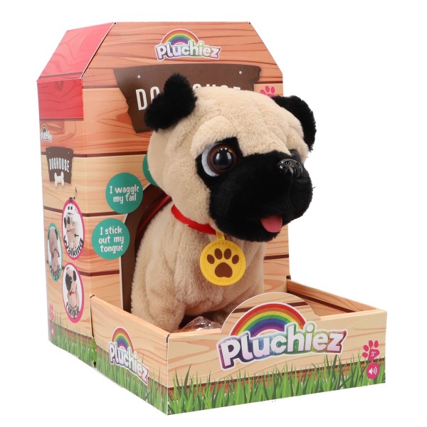 Pluchiez Blaffende Franse Bulldog Frankie Met Uitlaten 1 Pluchiez Blaffende Franse Bulldog Frankie Met Uitlaten