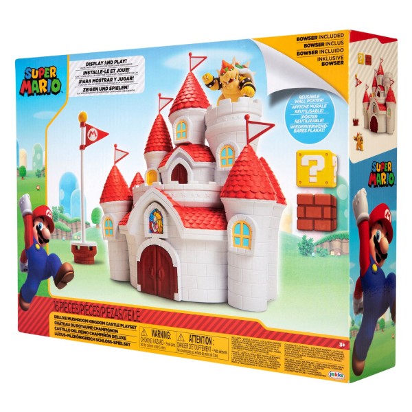 Super Mario Kasteel Mushroom Kingdom (Voor 6,5Cm Figuren) 1 Super Mario Kasteel Mushroom Kingdom (Voor 6,5Cm Figuren)
