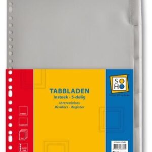 Tabbladen 5 delig Insteek