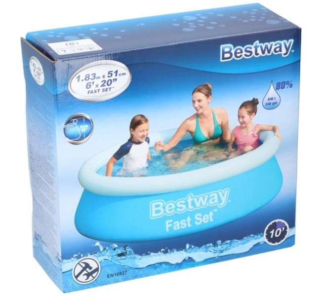 Bestway Bad Fast 183x51cm 1 Bestway Bad Fast 183x51cm