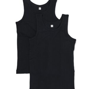 HEMA HEMA Kinderhemden - 2 Stuks Zwart (zwart)