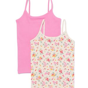 HEMA HEMA Kinder Singlet Rib - 2 Stuks Multicolor (multicolor)