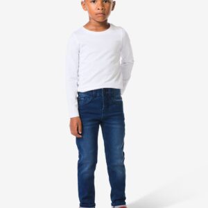 HEMA HEMA Kinder Broek Jogdenim Skinny Fit Donkerblauw