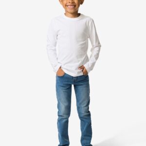 HEMA HEMA Kinderbroek Jogdenim Skinny Fit Middenblauw (middenblauw)