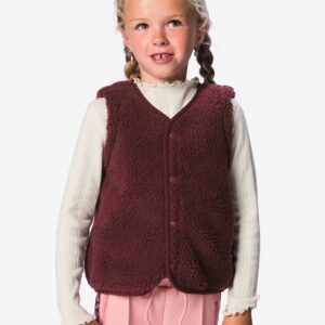 HEMA HEMA Kindergilet Teddy Bordeauxrood (bordeauxrood)