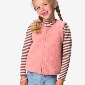HEMA HEMA Kindergilet Teddy Roze (roze)