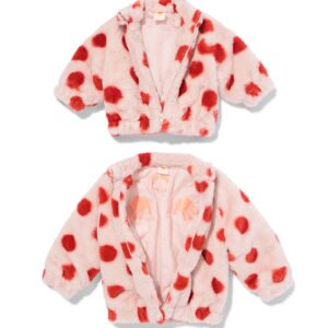 HEMA Babyjas bomberjack imitatiebont stippen roze