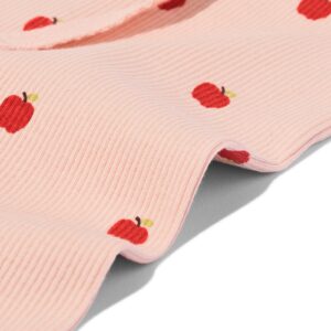HEMA Babylegging aansluitend rib appeltjes - 2 stuks bordeauxrood