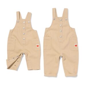HEMA Babytuinbroek geweven beige