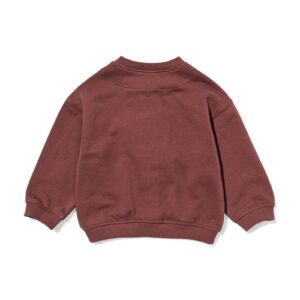 HEMA Babyvest sweatstof bruin