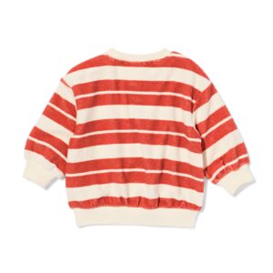 HEMA Babytrui badstof strepen rood