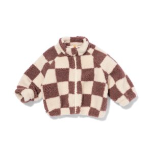HEMA HEMA Babyjas Bomberjack Teddy Ruiten Bruin