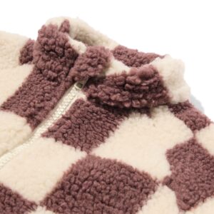 HEMA Babyjas bomberjack teddy ruiten bruin