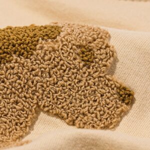 HEMA Baby kledingset sweatstof hond beige