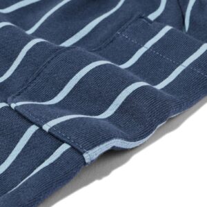HEMA Babybroek comfy fit sweatstof strepen blauw
