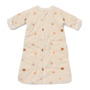 HEMA HEMA Babyslaapzak Met Afneembare Mouwen Katoen 3tog Dieren Naturel (naturel)