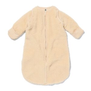 HEMA HEMA Babyslaapzak Met Afneembare Mouwen Teddy 3tog Naturel (naturel)
