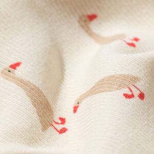 HEMA Baby meegroeipyjama rib ganzen creme