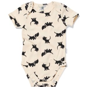 HEMA HEMA Takkie En Siepie Romper Katoen Met Stretch Gebroken Wit (gebroken wit)