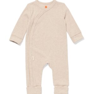 HEMA HEMA Newborn Meegroei Boxpakje LENZING™ ECOVERO™ Rib Zand (zand)