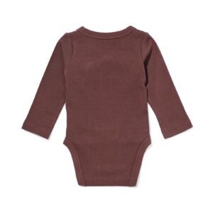 HEMA Nijntje babyromper meegroei rib bruin